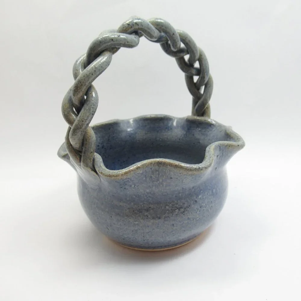 Braided Handle Ragsdale Pottery Basket